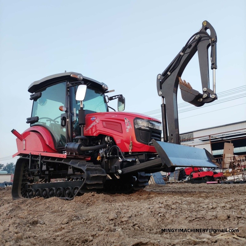 tracked farming tractor