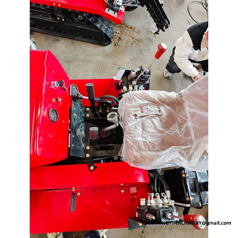 tracked rotary tiller
