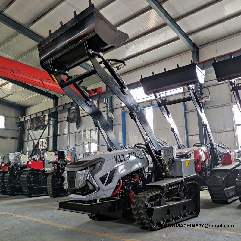 crawler tiller with attachments