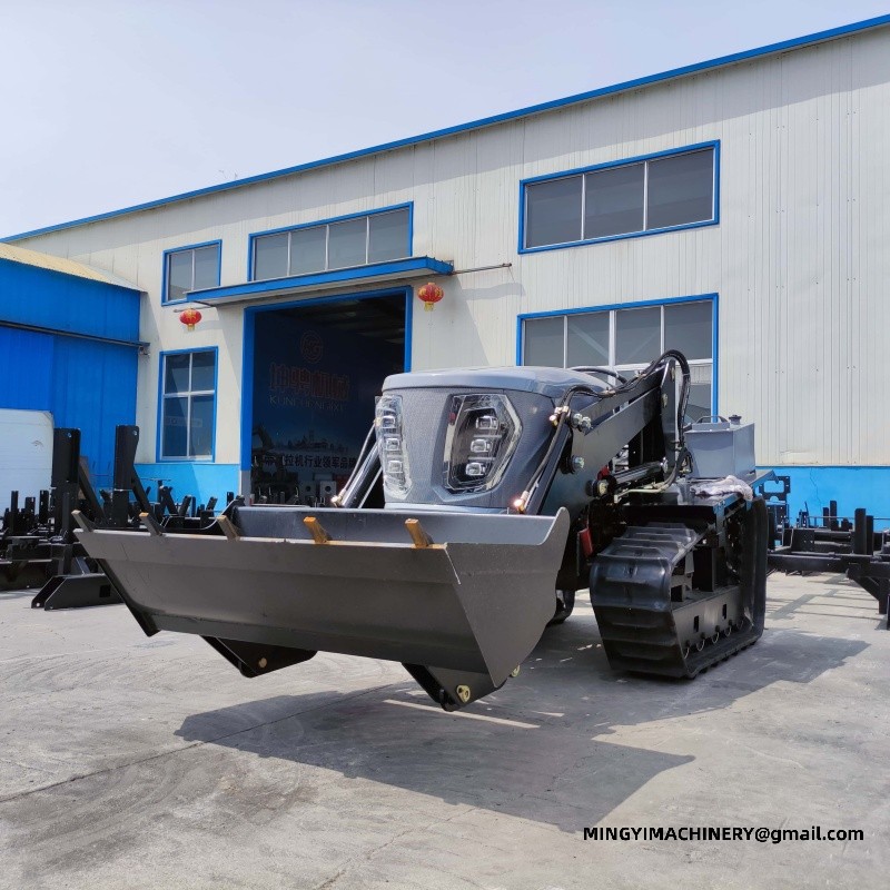 crawler tiller with plow