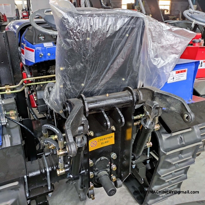 crawler tiller with plow