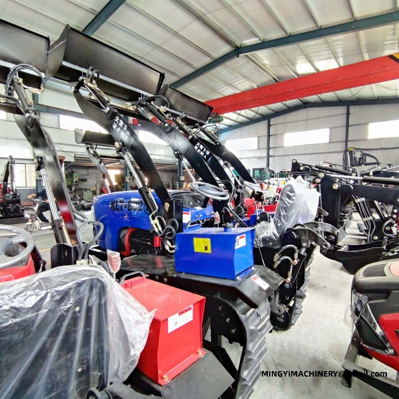 crawler tiller with plow