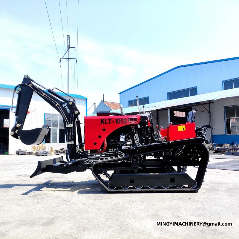 crawler tiller with seeder