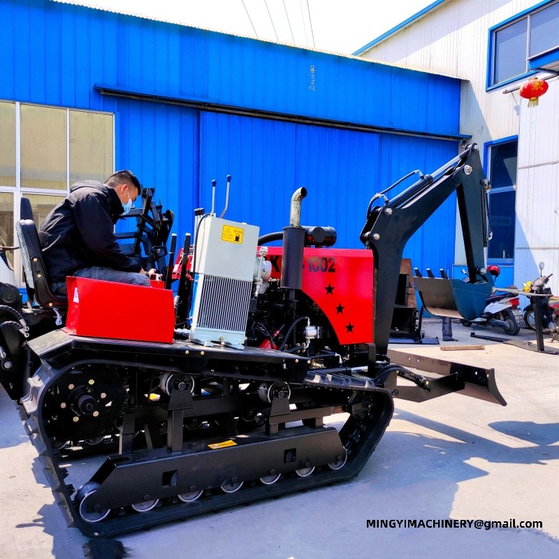 crawler tiller with seeder