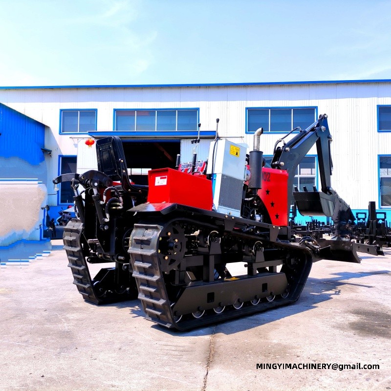 crawler tiller with seeder