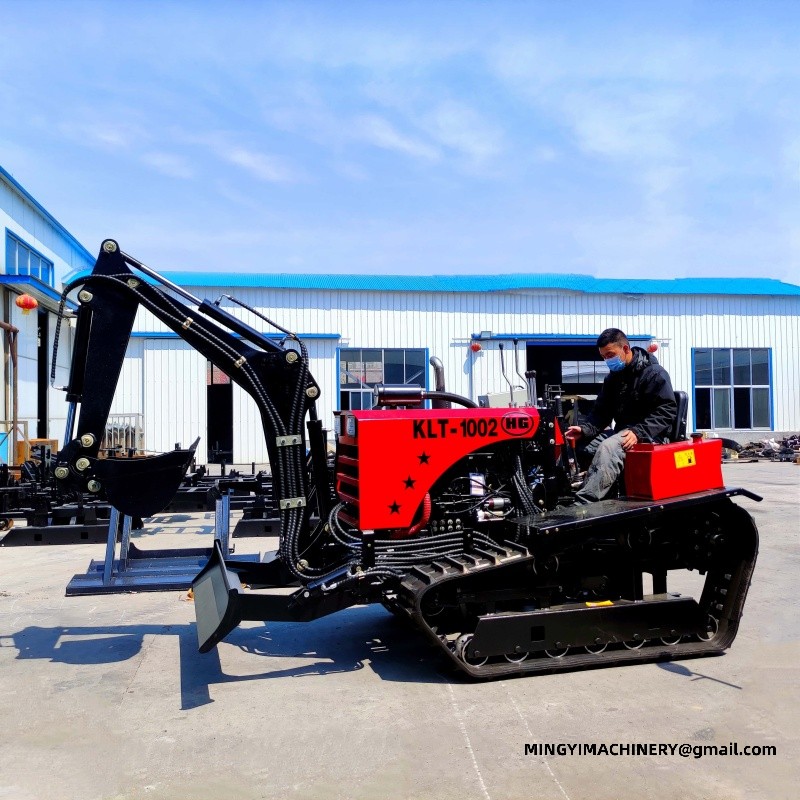crawler tiller with seeder