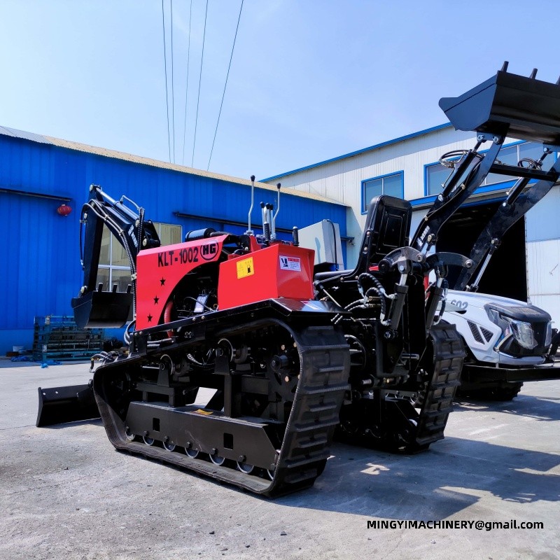 crawler tiller with seeder