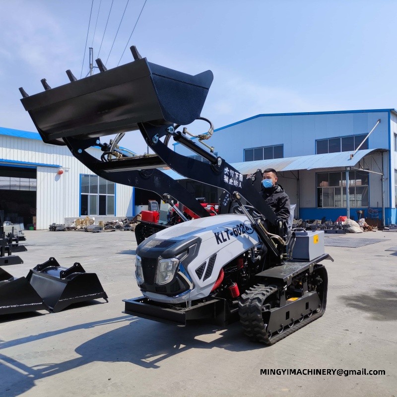 crawler tiller for hillside farming