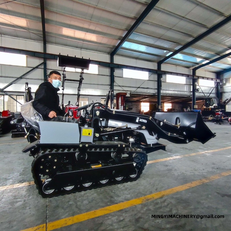 crawler tiller for hillside farming