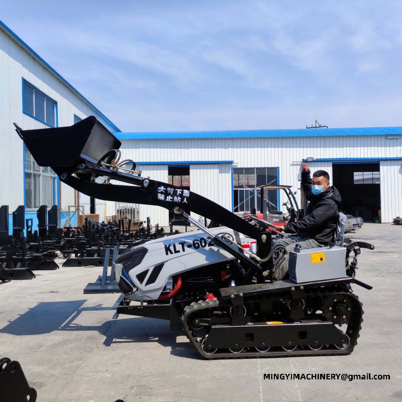 crawler tiller for hillside farming