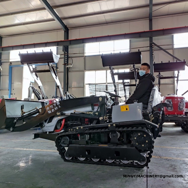 crawler tiller for hillside farming