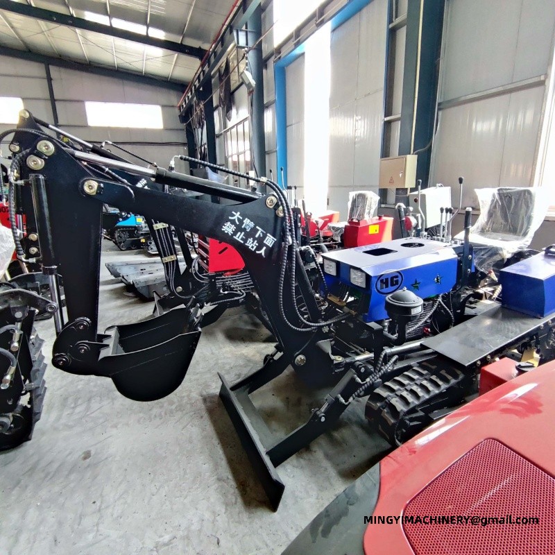 crawler tiller for hillside farming