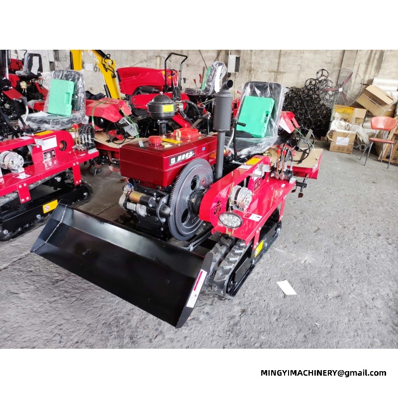 tracked tiller for paddy field