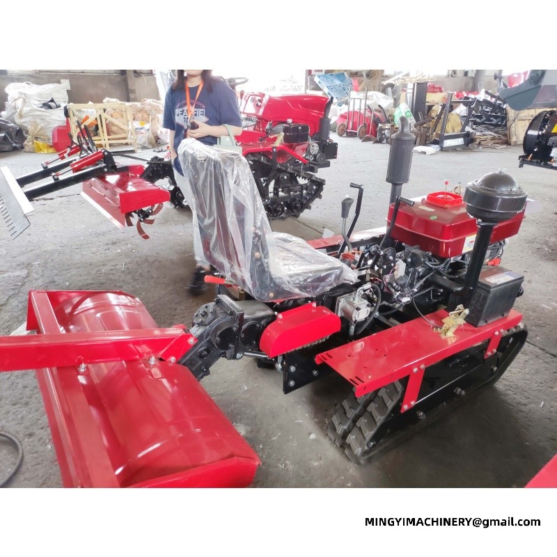 crawler tiller for soft soil