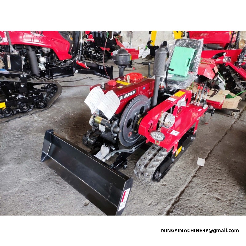 crawler tiller for soft soil