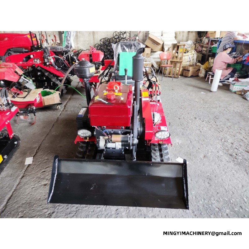 crawler tiller for soft soil