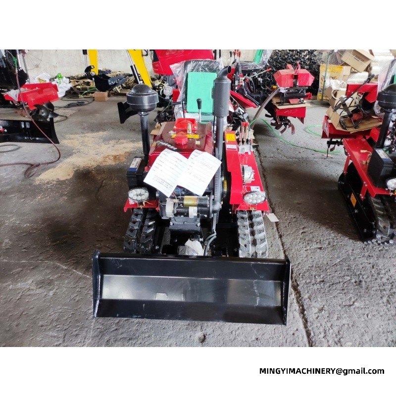 crawler tiller for soft soil
