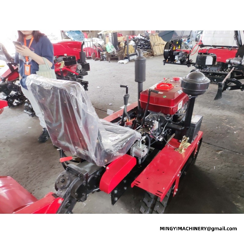 crawler tiller for soft soil