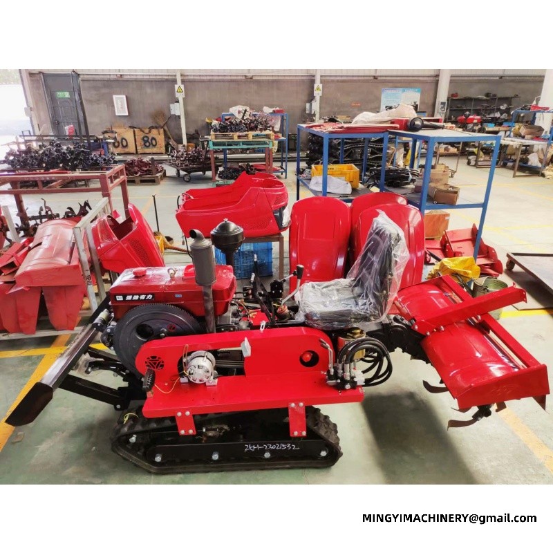 crawler tiller for soft soil