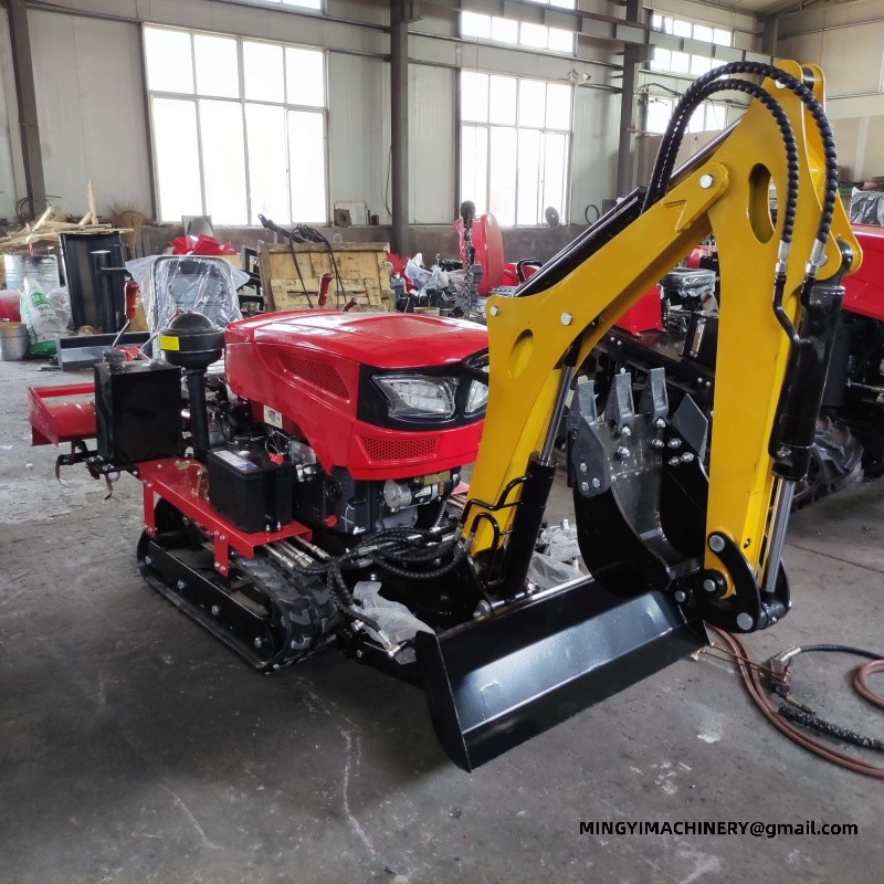 tracked farming tractor