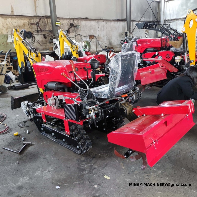 tracked farming tractor