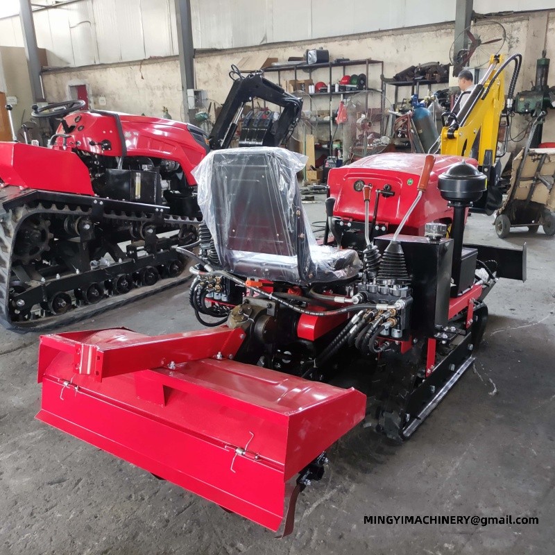 tracked farming tractor