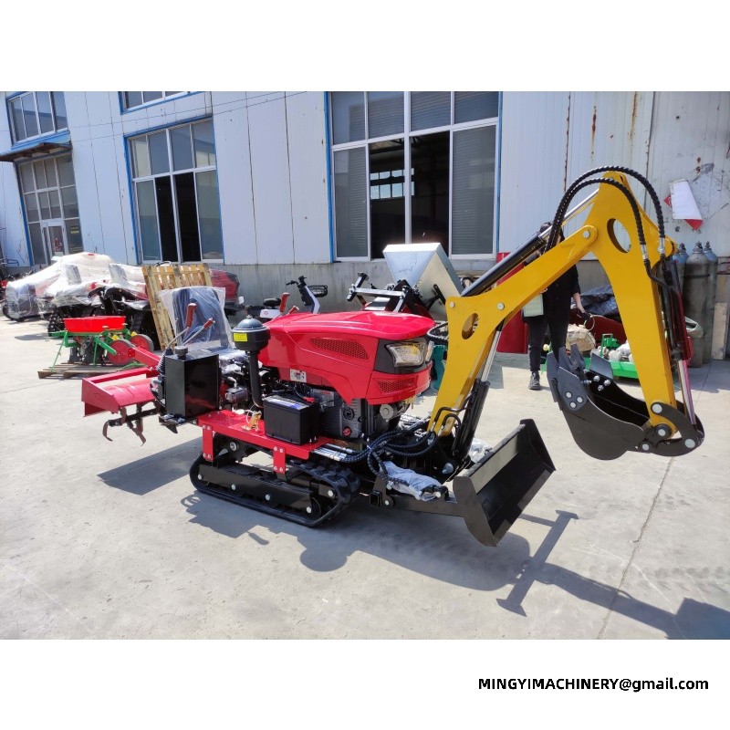 tracked farming tractor
