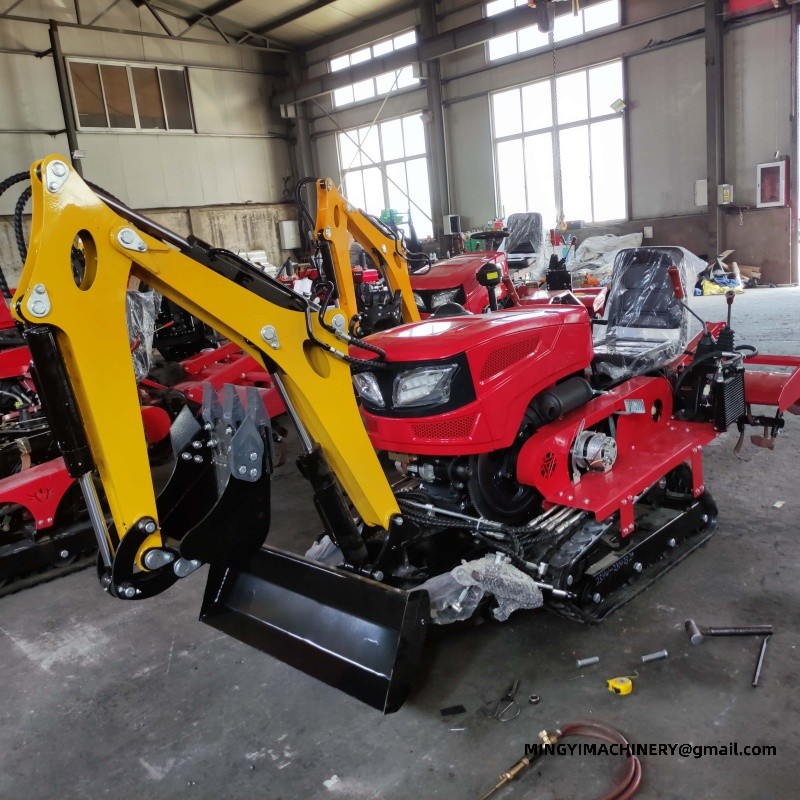 tracked farming tractor