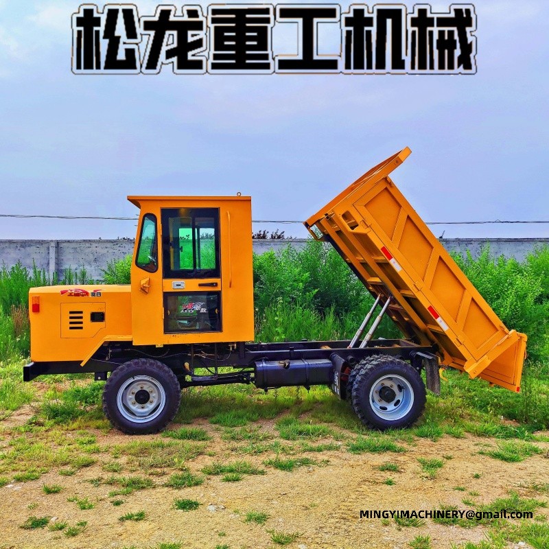 4x4 off road dumper working on site