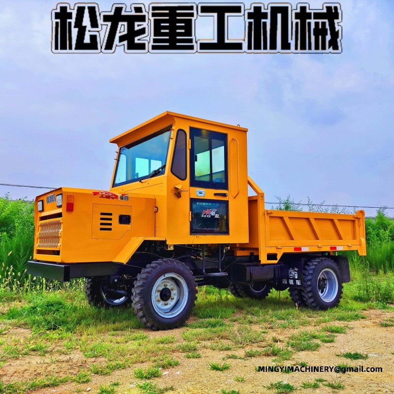 4x4 off road dumper working on site