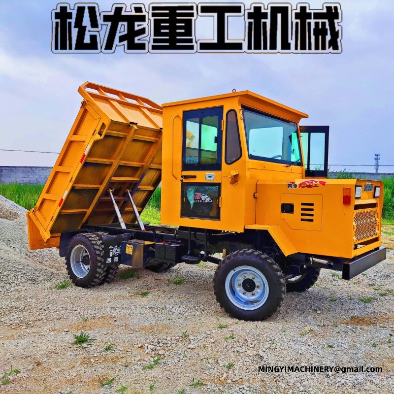 4x4 off road dumper working on site