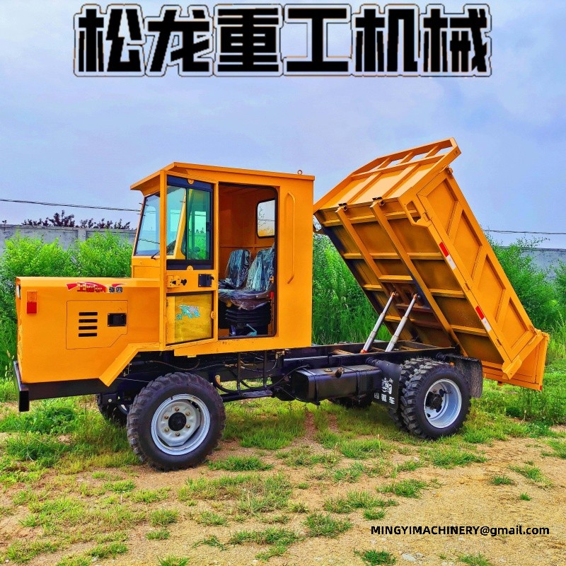 4x4 off road dumper working on site