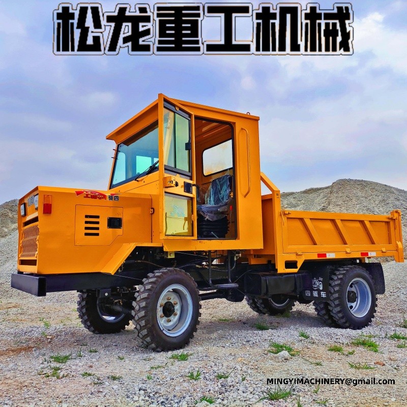 4x4 off road dumper working on site
