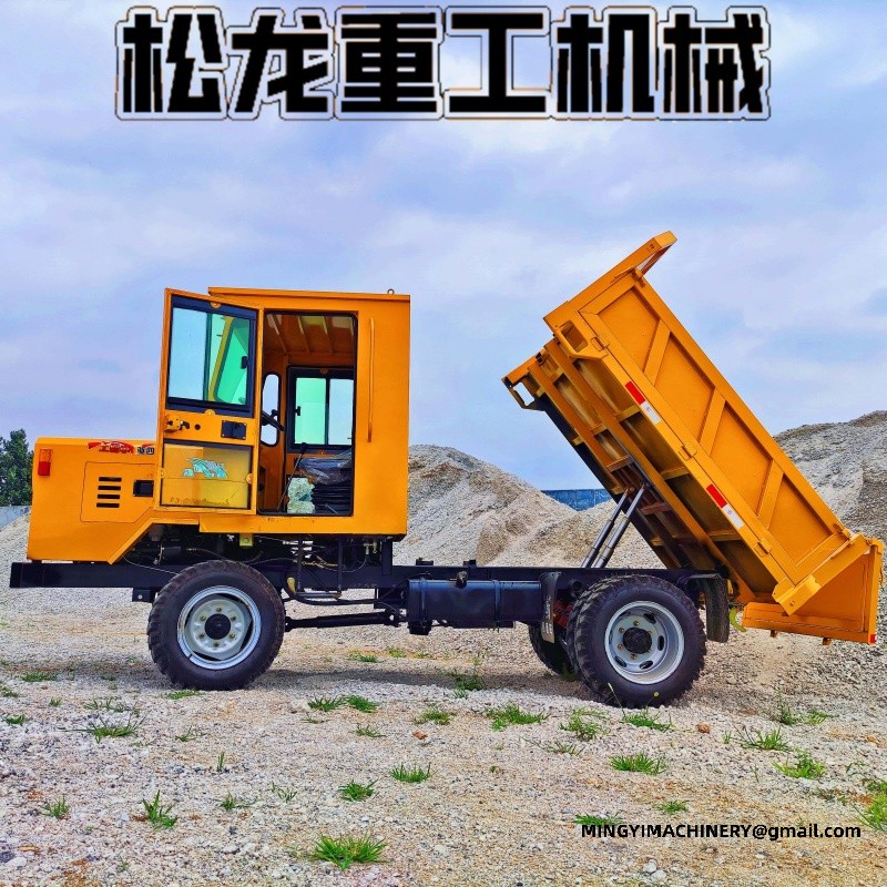4WD site dumper climbing slope