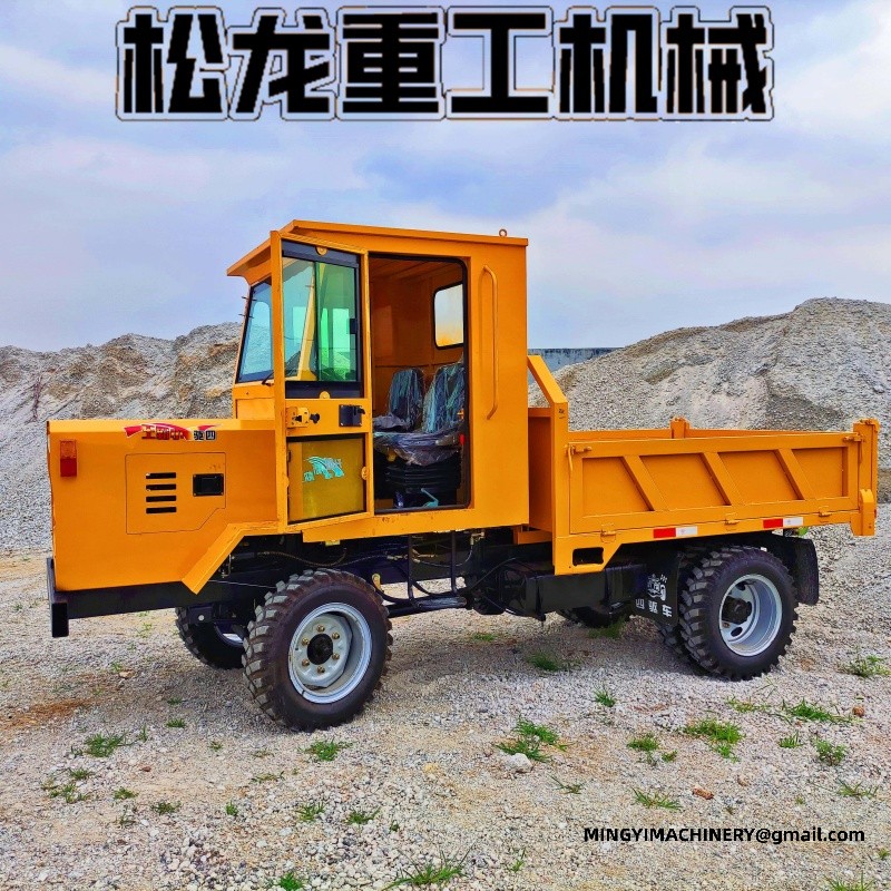 4WD site dumper climbing slope