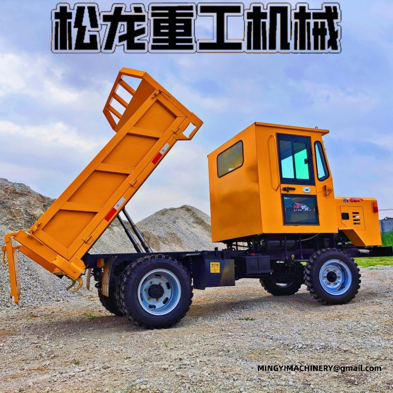 4WD site dumper climbing slope