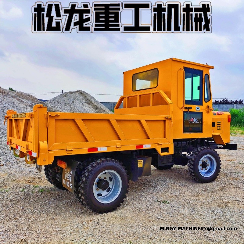 4WD site dumper climbing slope
