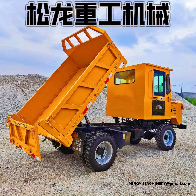 construction dumper hydraulic tipping