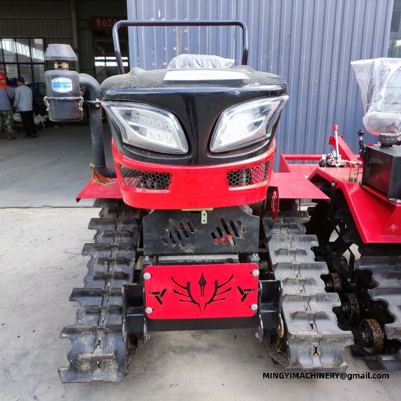 small tracked rotary tiller