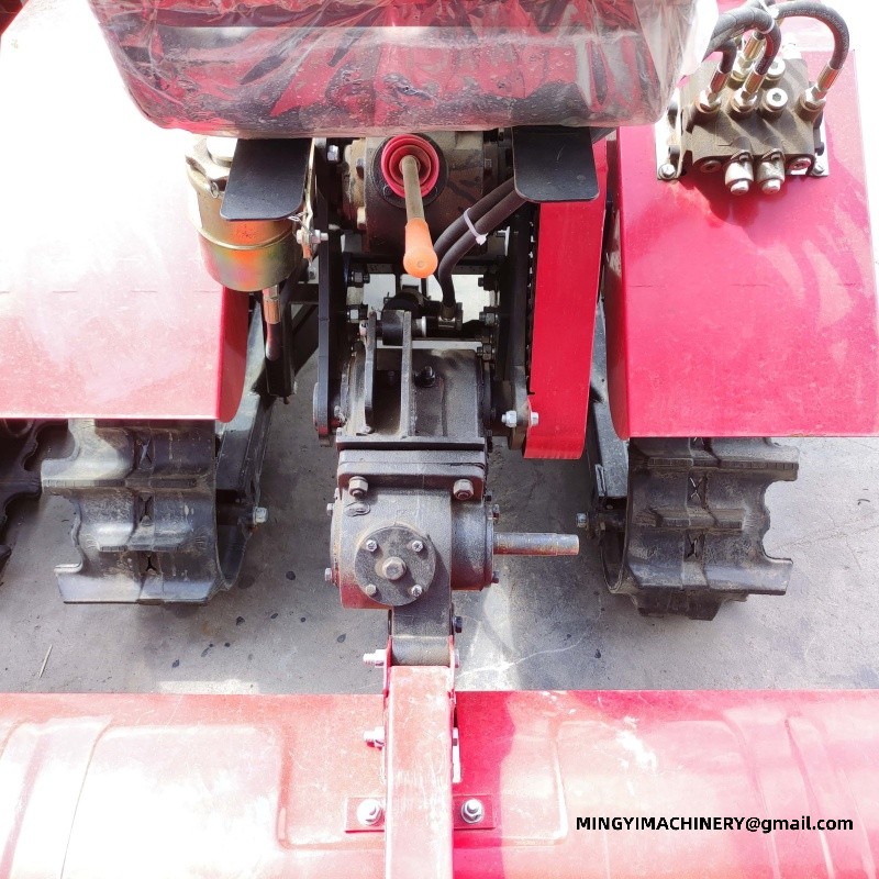 small tracked rotary tiller