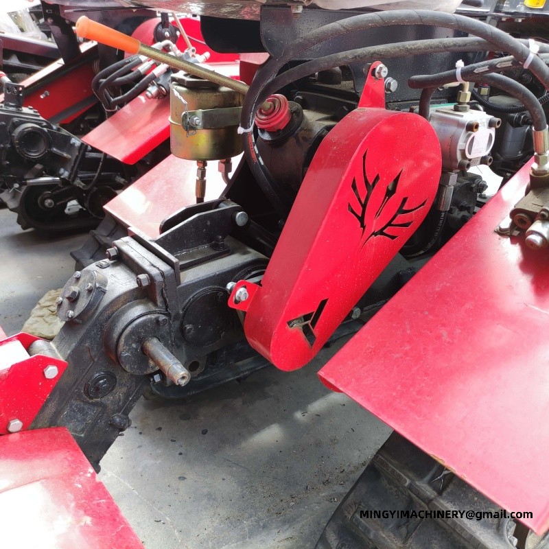 small tracked rotary tiller