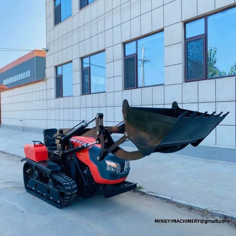 crawler tiller for hillside farming
