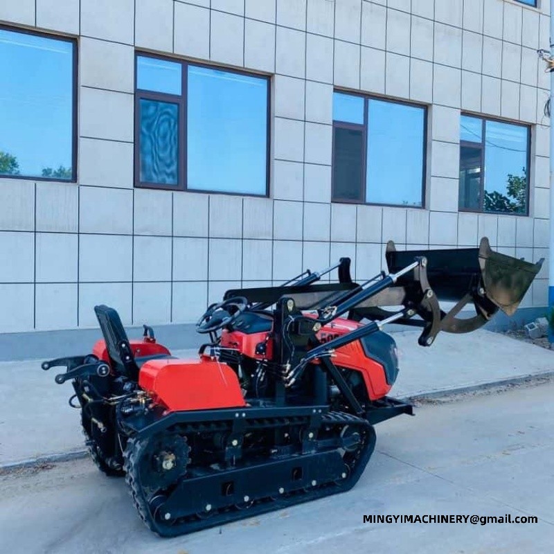 crawler tiller for hillside farming