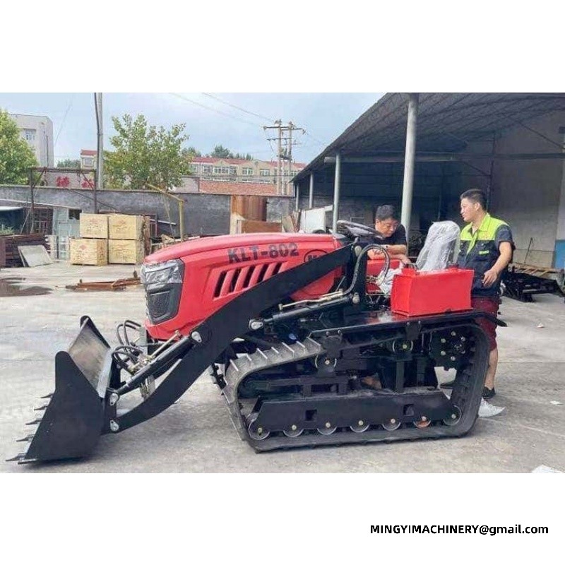 tracked tiller for paddy field