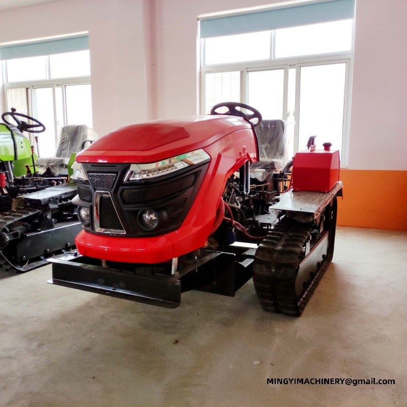 tracked tiller for paddy field