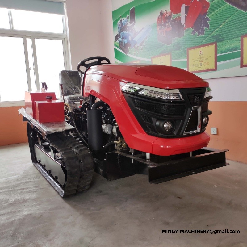 tracked tiller for paddy field