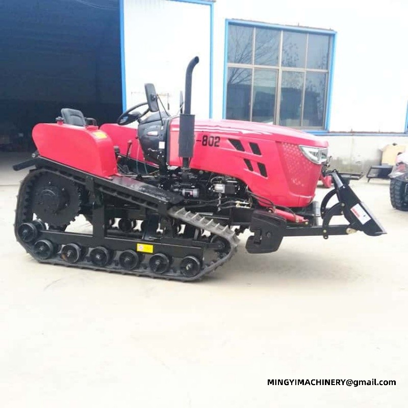 tracked tiller for paddy field