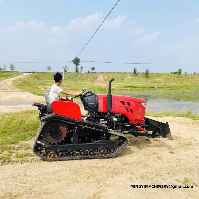 crawler tiller for soft soil