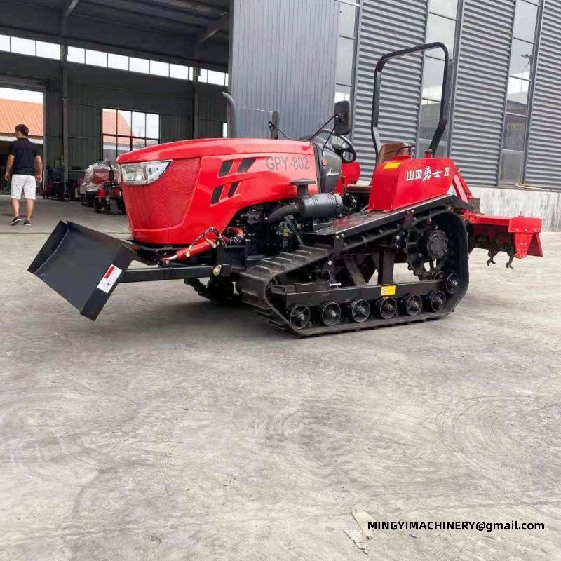 crawler tiller for soft soil