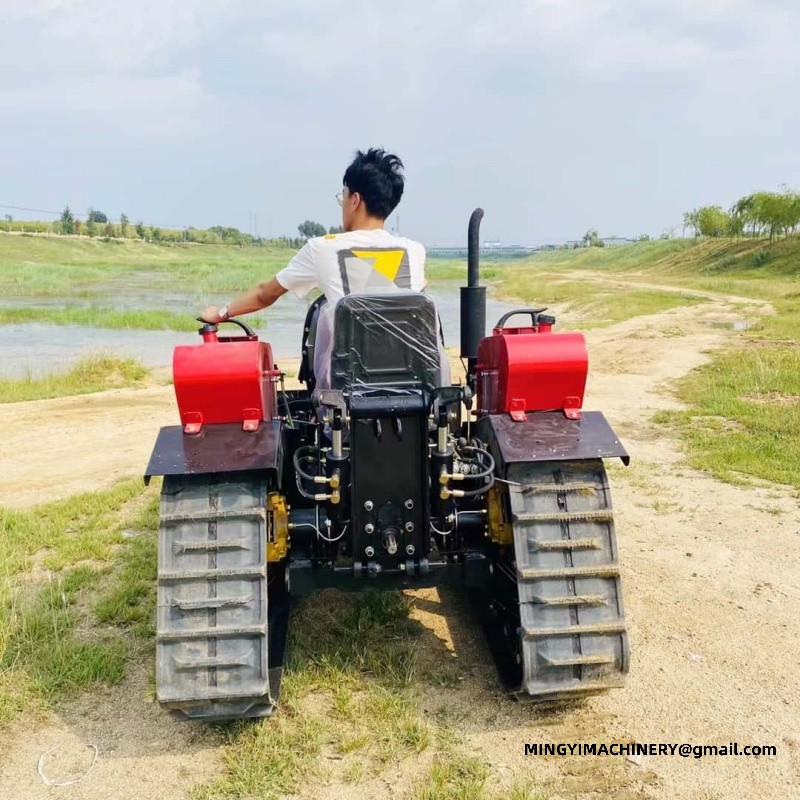 crawler tiller for soft soil